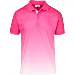 Mens Dakota Golf Shirt Pink Front